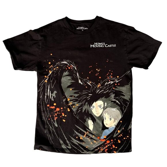 Howls Moving Castle T Shirt Small Black Studio Ghibli Boxlunch Graphic Anime - Picture 2 of 12